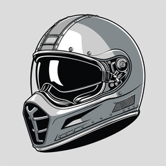 motorcycle helmet vector for graphic design