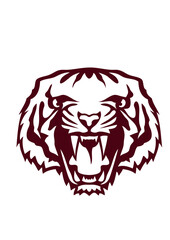 tigre tete sauvage rugit