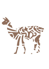 Fototapeta premium lama tribal animal design sauvage 