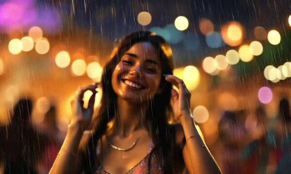 Joyful Rain Dance: A Night of Celebration and Bliss