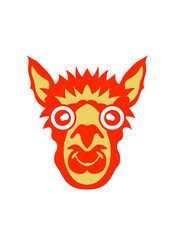 lama animaux rigolo dessin 