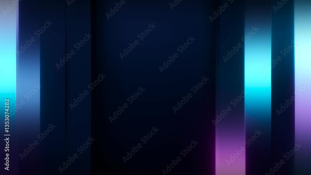 Canvas Prints abstract futuristic glowing colorful blurred lines background video, 4k loop, copy space, business t