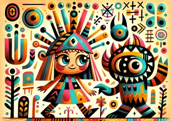 Fototapeta premium Exploradores Cósmicos del Futuro