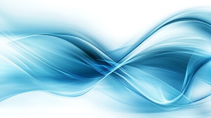Naklejka premium Abstract Blue Wave Design Graphic