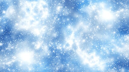 Winter Sky Background with Sparkling Stars
