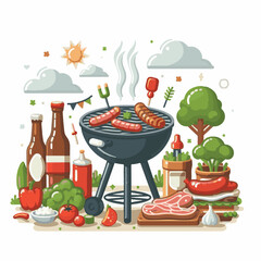 bbq, food, barbecue, grill, party, cooking, meat, picnic, grilling, summer, meal, grilled, cook, beef, cookout, hot, background, barbeque, steak, fire, backyard, pork, flame, delicious, smoke, outdoor
