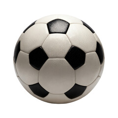 Fototapeta premium Soccer ball with classic pattern and realistic texture isolated on transparent background