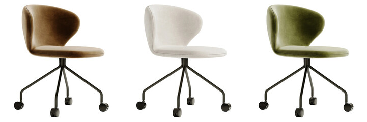 Armchair on white background, Interior element
