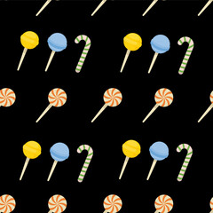Candy seamless pattern background. Candy illustration pattern. Candy background. Perfect for fabrics, textile, wallpaper, and decor