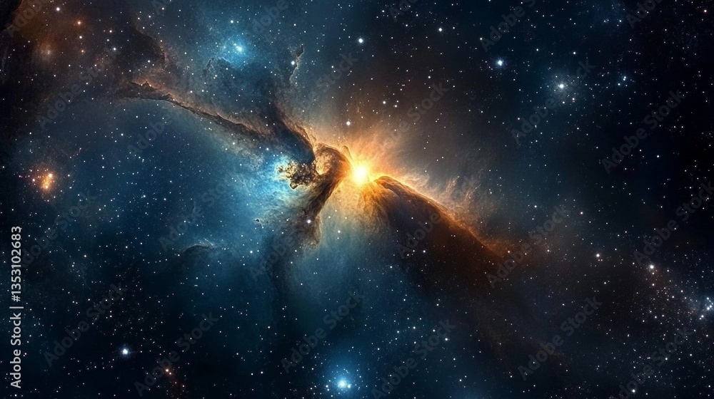 Canvas Prints awe-inspiring cosmic nebula display