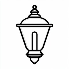Elegant Street Lamp Icon