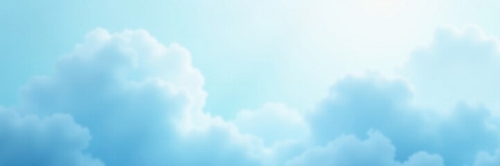 Obraz premium Soft pastel light blue abstract background with gentle gradients and blurred cloud-like shapes, abstract background, gentle transitions