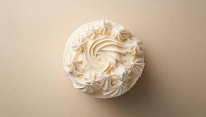 Creamy, decorative cake