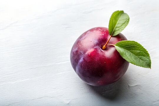 Governor's Plum on a White Background