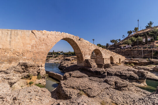 Ancient Delal (Dalal) bridge in Zakho, Kurdistan Region of Iraq
