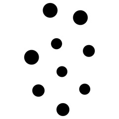 점 얼룩 아이콘