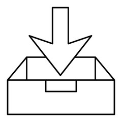 Downloads Outline icon