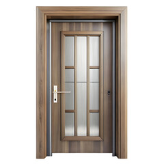 Closed Wooden Door PNG &ndash; Transparent Cutout Door Image