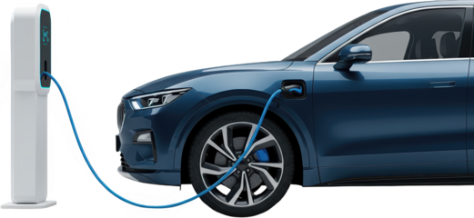 Electric Vehicle Charging at Modern Charging Station Sustainable Transportation and Eco Friendly Future