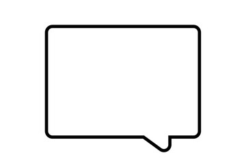 シンプルな吹き出しのベクターイラスト