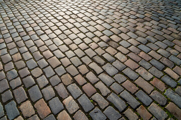 stones paving the old texture background