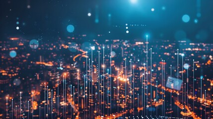 Fototapeta premium Global financial landscape interconnected companies digital accounting systems financial professionals analyzing IFRS compliant statements representing the harmonization of global accounting standards