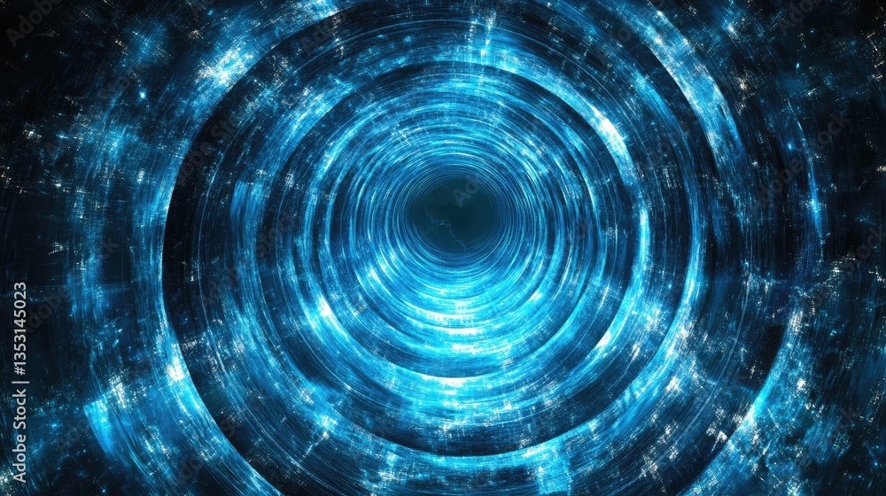 Poster a visualization of a powerful bass wave creating shockwave ripples through the air.
