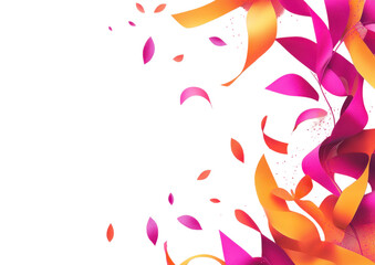 Obraz premium Vibrant Abstract Paint Splashes with Dynamic Motion. Isolated on a Transparent Background