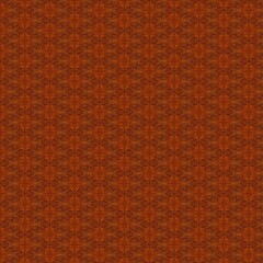 Fototapeta premium Seamless intricate geometric pattern with ornate motifs in deep burnt orange and brown tones. Rich decorative background ideal for textiles, wallpaper, packaging, branding, vintage-inspired design.