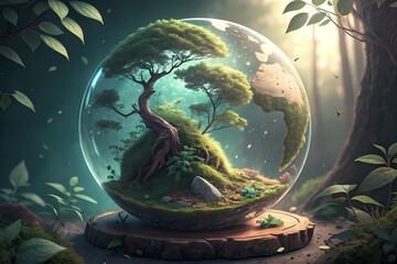 ตั้งชื่"Nature&rsquo;s Enclosed World &ndash; A Terrarium of Earth&rsquo;s Beauty"อภาพนี้ความยาวปานกลาง