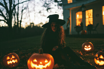 Fototapeta premium 女, 女性, 化粧, 仮装, ハロウィーン, 祝い, ホラー, パーティー, woman, female, makeup, costume, halloween, celebration, horror, party