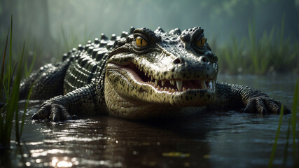 Obraz premium close up of a crocodile