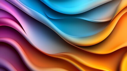 Fototapeta premium Abstract Colorful Waves Fluid Design Background.