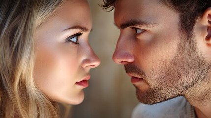 people staring at each other