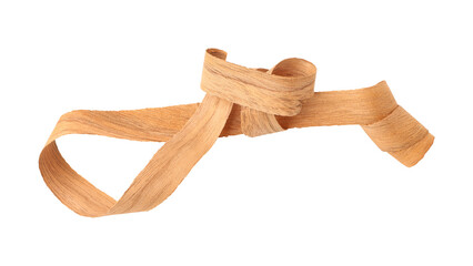 Wood shavings sawdust isolated on transparent background