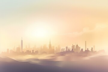 Fototapeta premium sunrise over the city