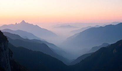 Fototapeta premium sunrise in the mountains