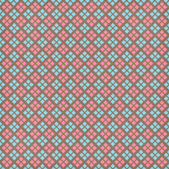 Floral geometric patterns, seamless paper and mosaic fabric