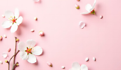 pink flowers background
