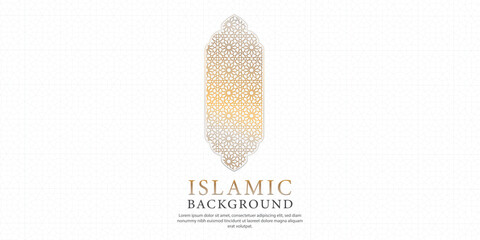 Fototapeta premium Creative concept design for Islamic holiday, Ramadhan Kareem or Eid al-Fitr Adha