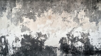 Old Wall Texture - Abstract dark gray, white, and black wall.