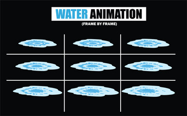 animation sprite sheet of water splash, liquid splashes, dripping water, ripples animation, fountain water fall animation, liquid water explosion, sprite sheet of water, splash effect