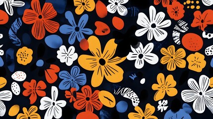 Collection of Various Abstract Outline Flowers for Creative Projects