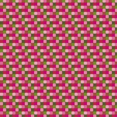 Floral geometric patterns, seamless paper and mosaic fabric