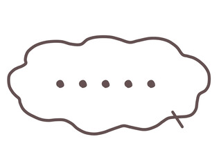 モヤモヤした無言フレーム1（横）