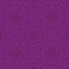 Floral geometric patterns, seamless paper and mosaic fabric