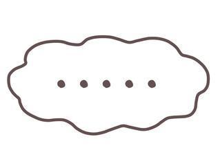 モヤモヤした無言のフレーム（横）