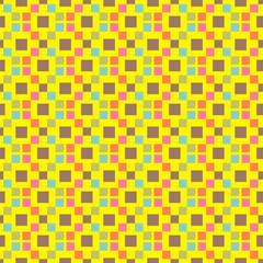 Floral geometric patterns, seamless paper and mosaic fabric