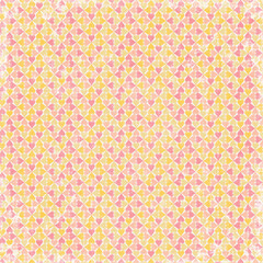 Floral geometric patterns, seamless paper and mosaic fabric