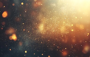 Fototapeta premium Golden Stardust Sparkling Festive Background.
